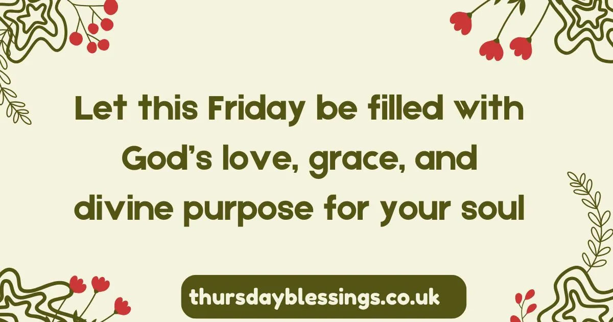 African American woman praying with spiritual Friday blessings, faith, joy, and morning inspiration.