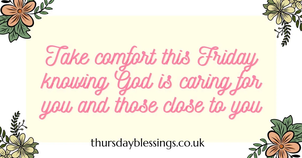 Starry night sky with Friday Night Blessings text to inspire calm, peace, and restful sleep.