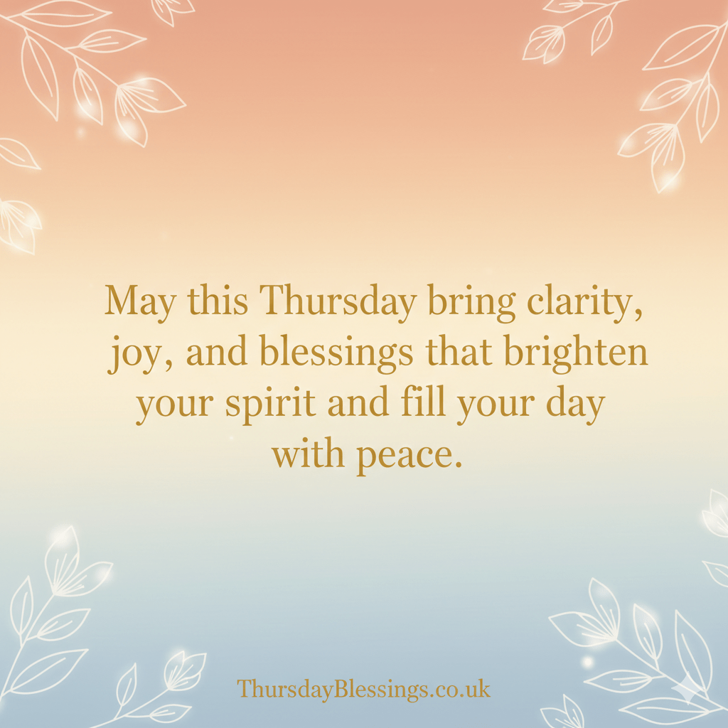 “Have a Blessed Thursday quotes with inspiring messages to bring peace, hope, and positive energy to your Thursday morning.”