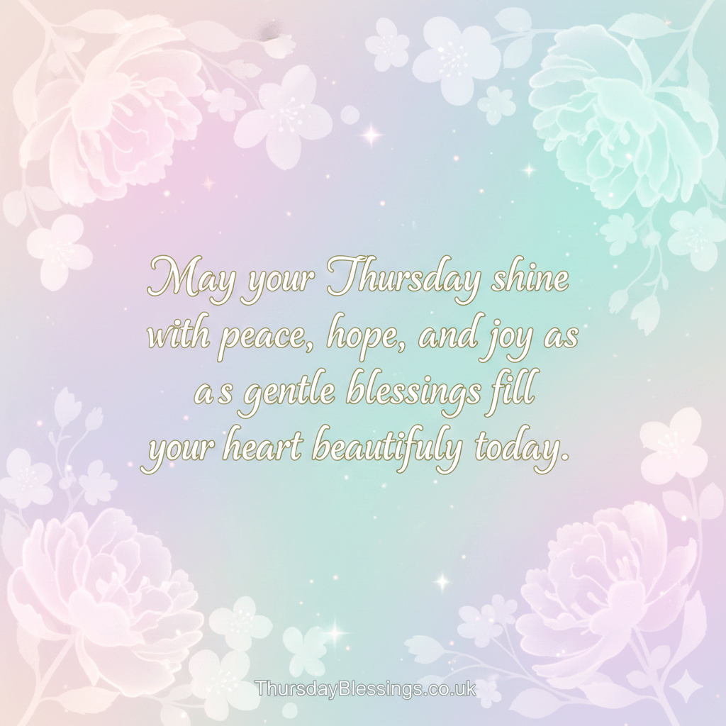 Happy Thursday blessings quotes with inspiring morning message to uplift the day and spread positivity.