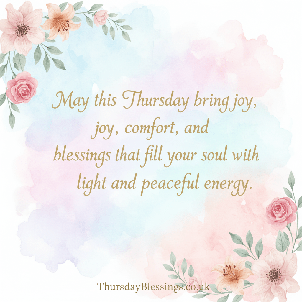 “Thursday blessings images with inspirational quotes and uplifting designs to bring peace, positivity, and encouragement to your Thursday.”