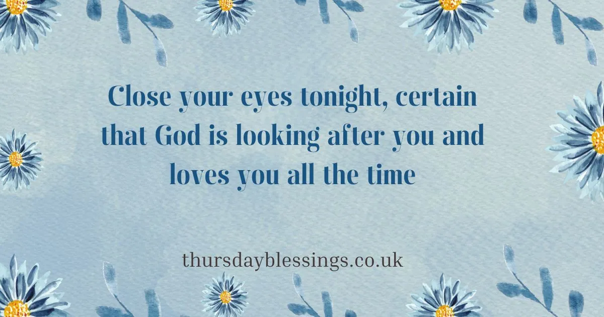 Saturday Night Blessings image with starry sky, peaceful calm, and comforting prayers to end your day with gratitude.