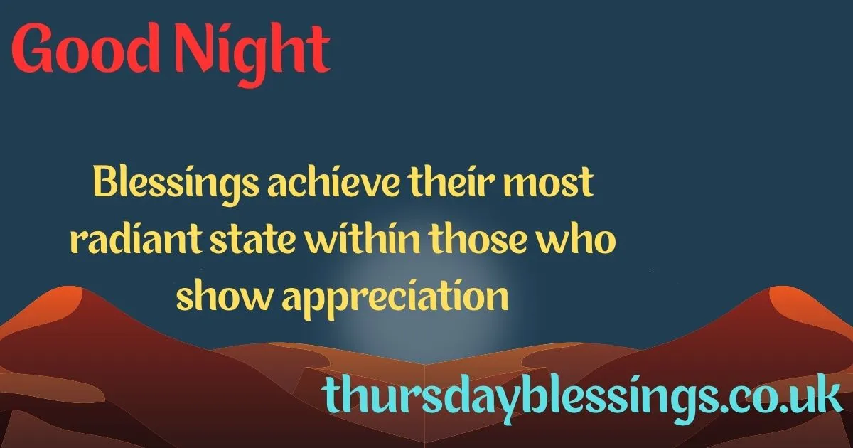 Inspirational Thursday Night Blessings Quotes for Peace, Hope, and Restful Sleep