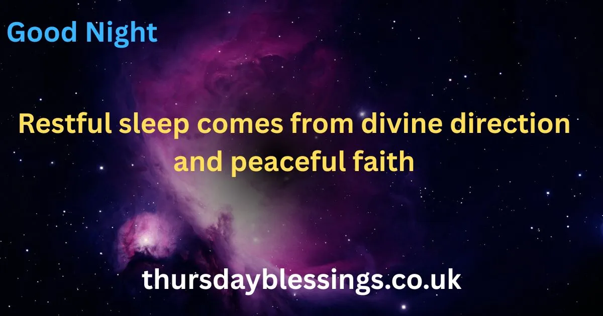 Thursday Night Blessings and Prayers for Peace, Comfort, and a Restful Sleep