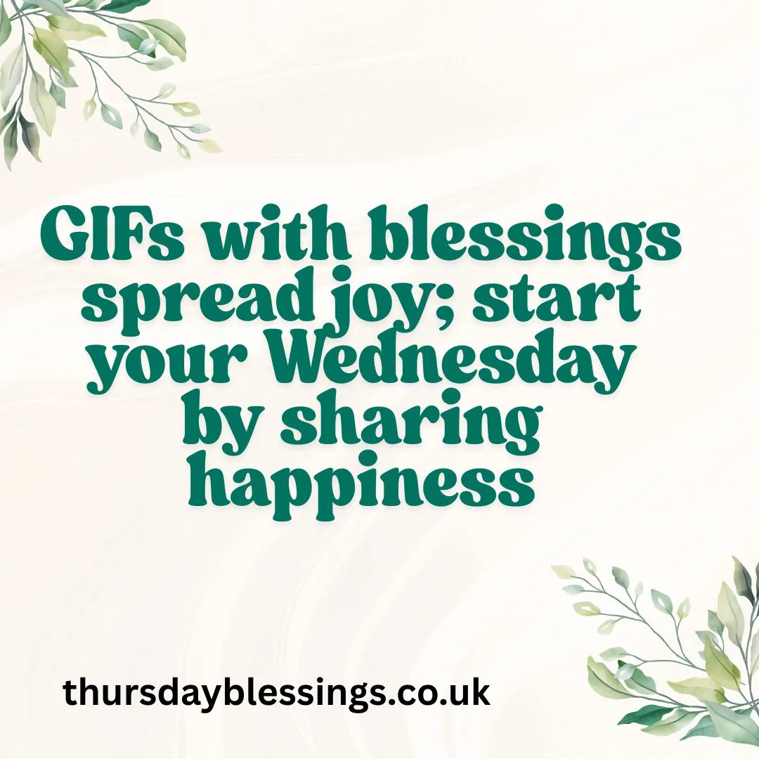 Beautiful Wednesday blessings GIF to brighten someone’s morning with hope and love.